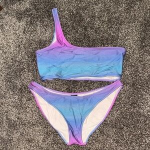 Triangl Purple and Blue Ombre Bikini Set